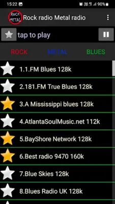 Rock radio Metal radio android App screenshot 0