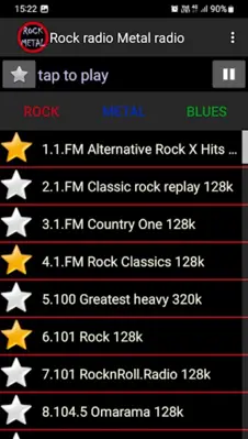 Rock radio Metal radio android App screenshot 2